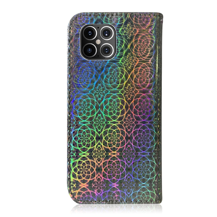 For iPhone 12 Pro Max Solid Color Colorful Magnetic Buckle Horizontal Flip PU Leather Case with Holder & Card Slots & Wallet & Lanyard