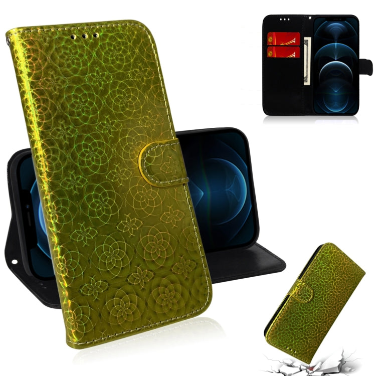For iPhone 12 Pro Max Solid Color Colorful Magnetic Buckle Horizontal Flip PU Leather Case with Holder & Card Slots & Wallet & Lanyard
