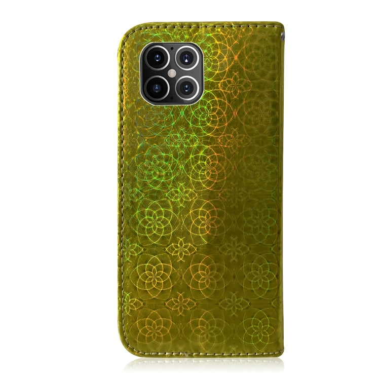 For iPhone 12 Pro Max Solid Color Colorful Magnetic Buckle Horizontal Flip PU Leather Case with Holder & Card Slots & Wallet & Lanyard
