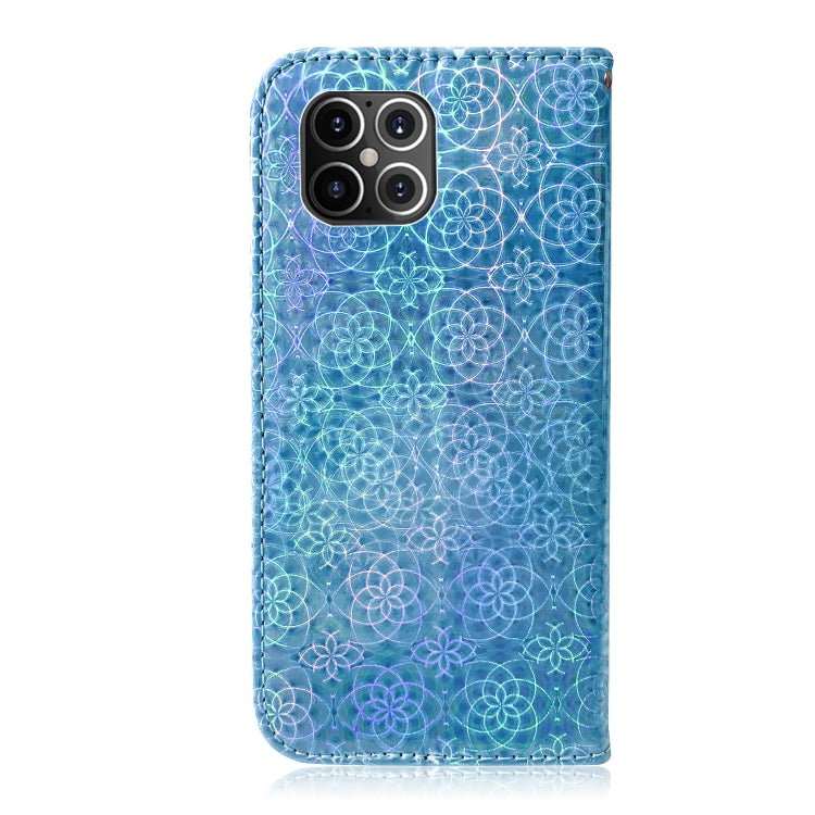 For iPhone 12 Pro Max Solid Color Colorful Magnetic Buckle Horizontal Flip PU Leather Case with Holder & Card Slots & Wallet & Lanyard