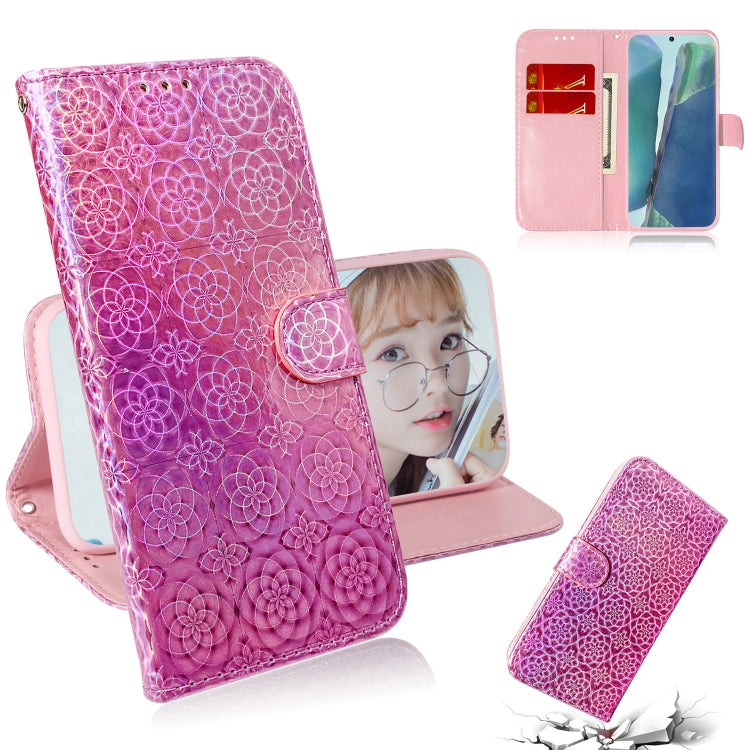 For Samsung Galaxy Note20 Solid Color Colorful Magnetic Buckle Horizontal Flip PU Leather Case with Holder & Card Slots & Wallet & Lanyard
