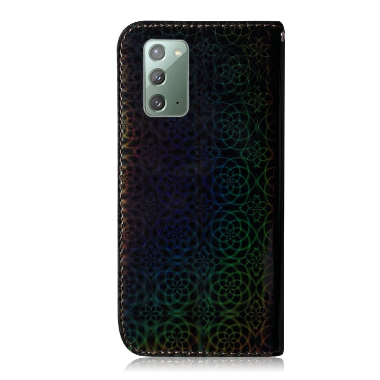 For Samsung Galaxy Note20 Solid Color Colorful Magnetic Buckle Horizontal Flip PU Leather Case with Holder & Card Slots & Wallet & Lanyard