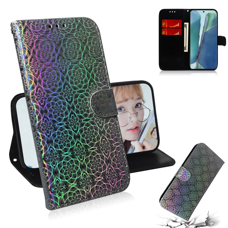 For Samsung Galaxy Note20 Solid Color Colorful Magnetic Buckle Horizontal Flip PU Leather Case with Holder & Card Slots & Wallet & Lanyard