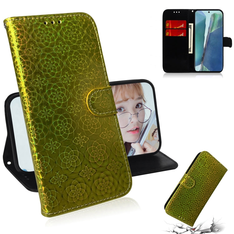 For Samsung Galaxy Note20 Solid Color Colorful Magnetic Buckle Horizontal Flip PU Leather Case with Holder & Card Slots & Wallet & Lanyard