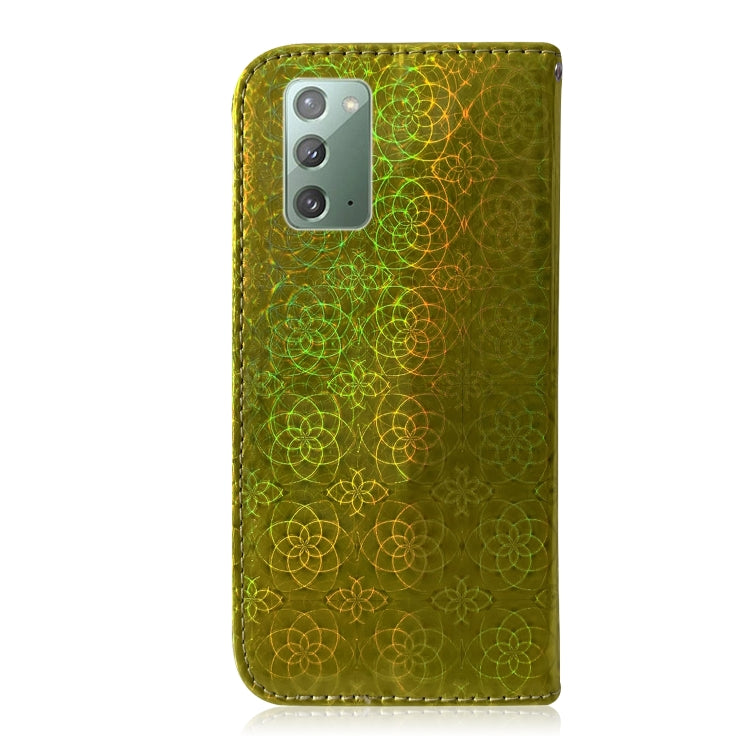 For Samsung Galaxy Note20 Solid Color Colorful Magnetic Buckle Horizontal Flip PU Leather Case with Holder & Card Slots & Wallet & Lanyard
