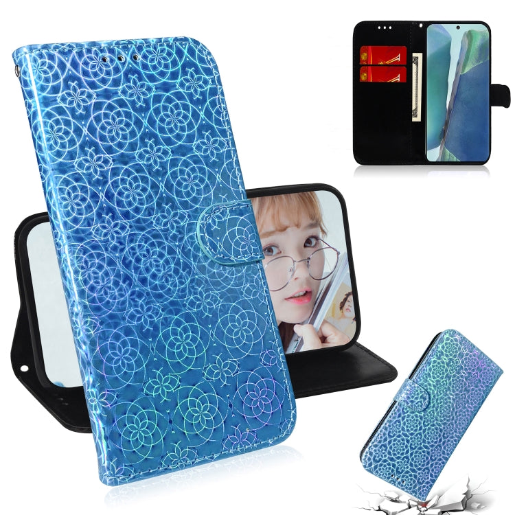For Samsung Galaxy Note20 Solid Color Colorful Magnetic Buckle Horizontal Flip PU Leather Case with Holder & Card Slots & Wallet & Lanyard