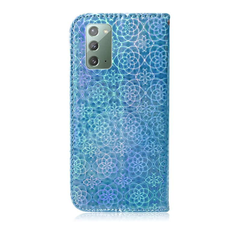 For Samsung Galaxy Note20 Solid Color Colorful Magnetic Buckle Horizontal Flip PU Leather Case with Holder & Card Slots & Wallet & Lanyard