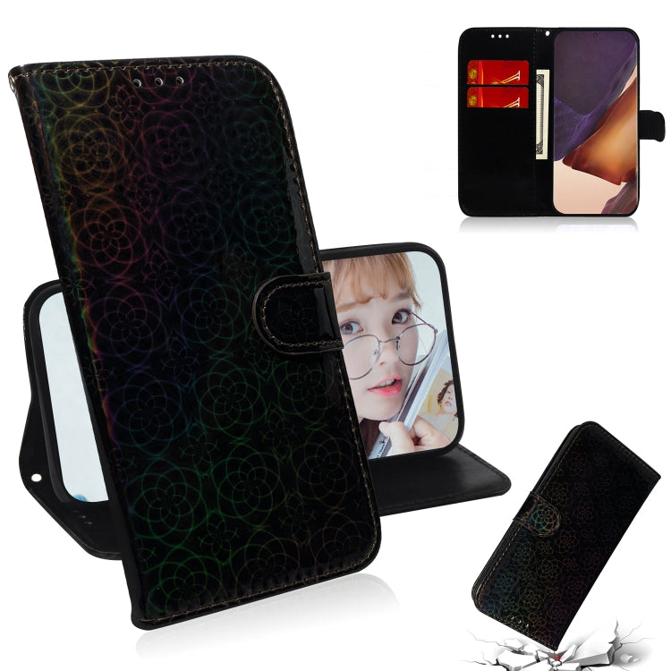 For Samsung Galaxy Note20 Ultra Solid Color Colorful Magnetic Buckle Horizontal Flip PU Leather Case with Holder & Card Slots & Wallet & Lanyard