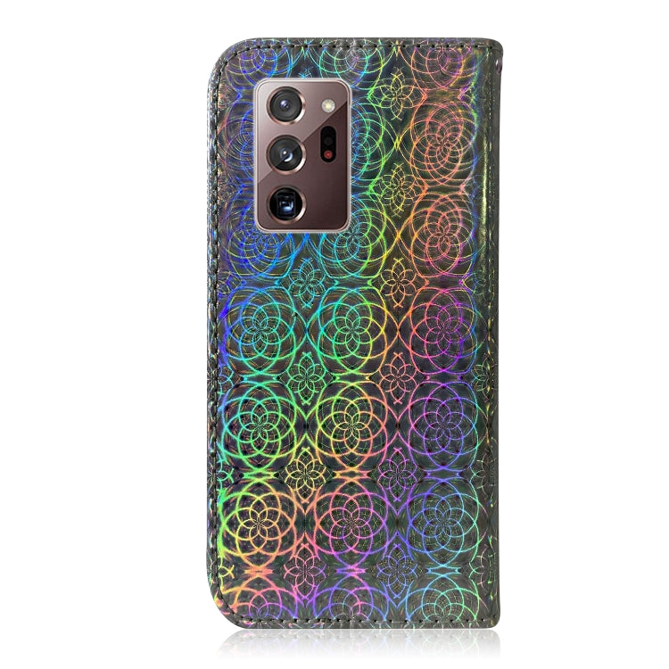 For Samsung Galaxy Note20 Ultra Solid Color Colorful Magnetic Buckle Horizontal Flip PU Leather Case with Holder & Card Slots & Wallet & Lanyard