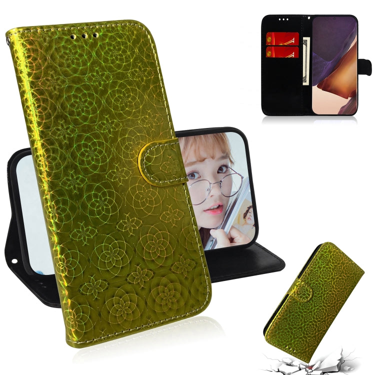 For Samsung Galaxy Note20 Ultra Solid Color Colorful Magnetic Buckle Horizontal Flip PU Leather Case with Holder & Card Slots & Wallet & Lanyard