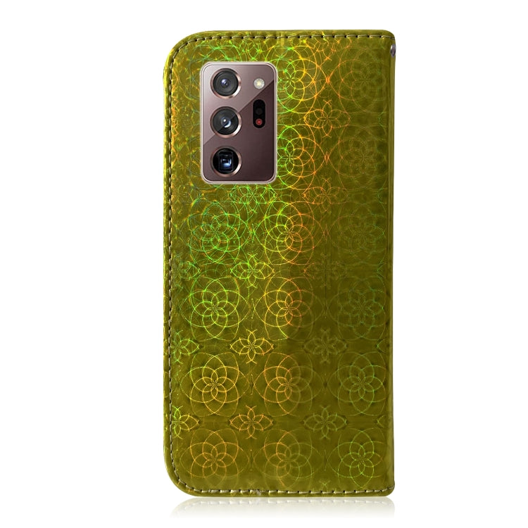 For Samsung Galaxy Note20 Ultra Solid Color Colorful Magnetic Buckle Horizontal Flip PU Leather Case with Holder & Card Slots & Wallet & Lanyard
