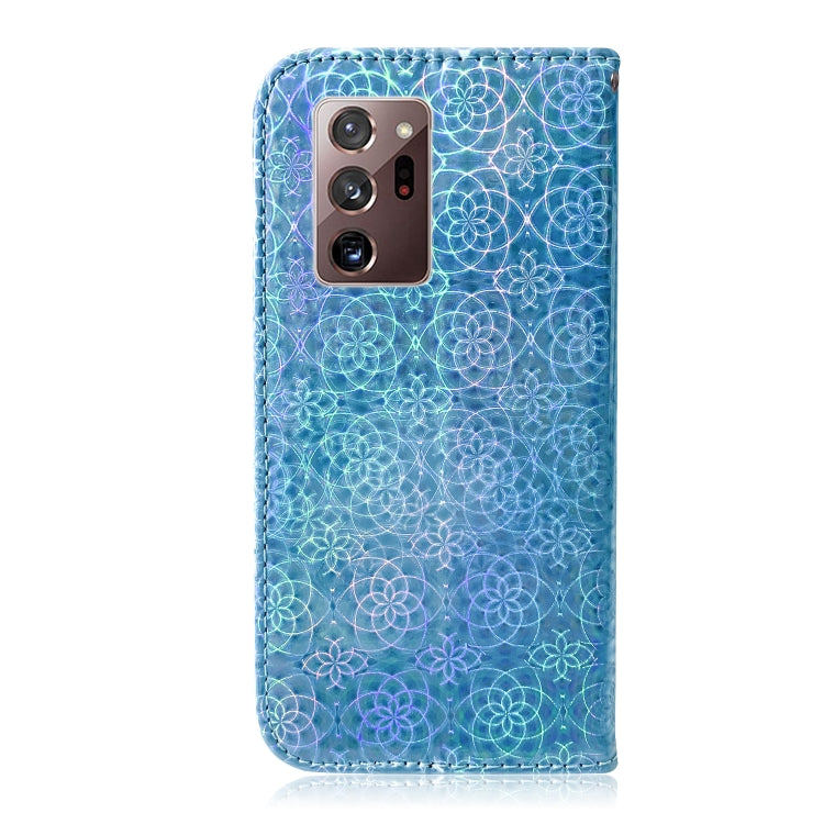 For Samsung Galaxy Note20 Ultra Solid Color Colorful Magnetic Buckle Horizontal Flip PU Leather Case with Holder & Card Slots & Wallet & Lanyard