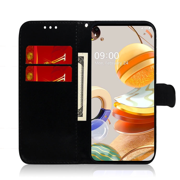 For LG K61 Solid Color Colorful Magnetic Buckle Horizontal Flip PU Leather Case with Holder & Card Slots & Wallet & Lanyard