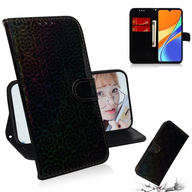For Xiaomi Redmi 9C Solid Color Colorful Magnetic Buckle Horizontal Flip PU Leather Case with Holder & Card Slots & Wallet & Lanyard