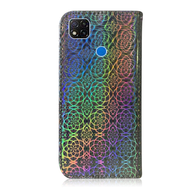For Xiaomi Redmi 9C Solid Color Colorful Magnetic Buckle Horizontal Flip PU Leather Case with Holder & Card Slots & Wallet & Lanyard