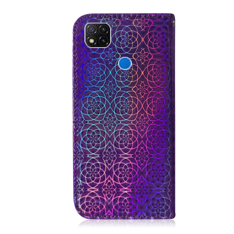 For Xiaomi Redmi 9C Solid Color Colorful Magnetic Buckle Horizontal Flip PU Leather Case with Holder & Card Slots & Wallet & Lanyard