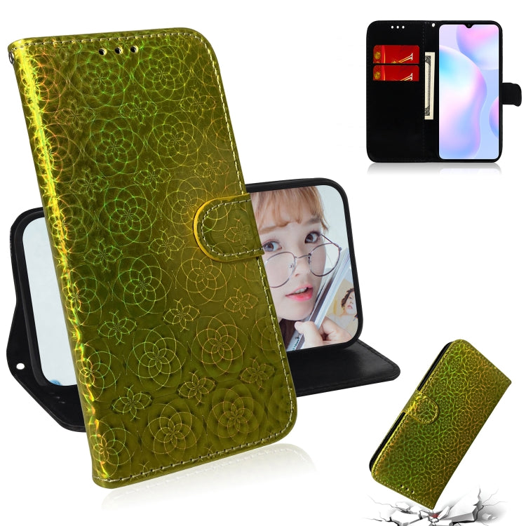 For Xiaomi Redmi 9A Solid Color Colorful Magnetic Buckle Horizontal Flip PU Leather Case with Holder & Card Slots & Wallet & Lanyard