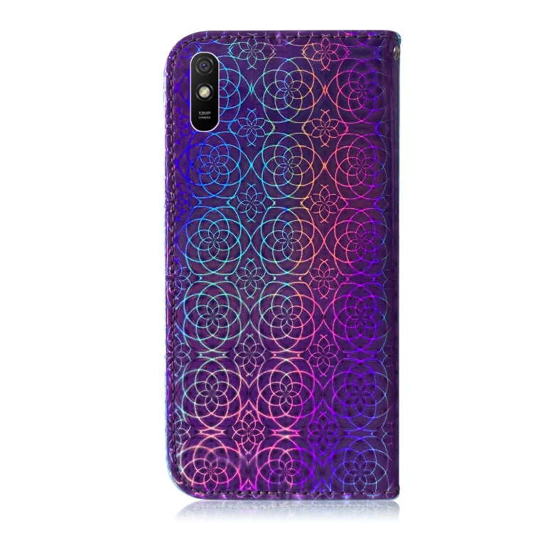 For Xiaomi Redmi 9A Solid Color Colorful Magnetic Buckle Horizontal Flip PU Leather Case with Holder & Card Slots & Wallet & Lanyard