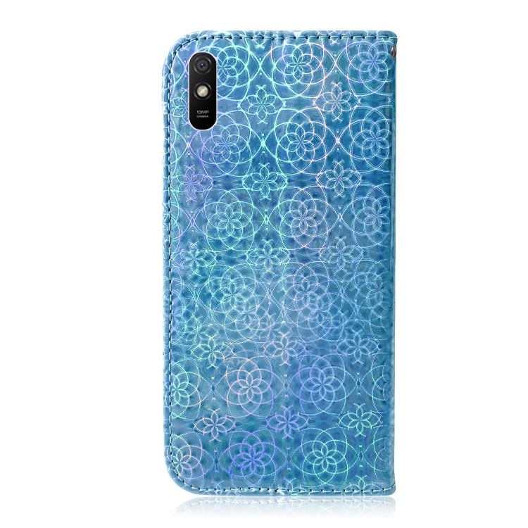For Xiaomi Redmi 9A Solid Color Colorful Magnetic Buckle Horizontal Flip PU Leather Case with Holder & Card Slots & Wallet & Lanyard