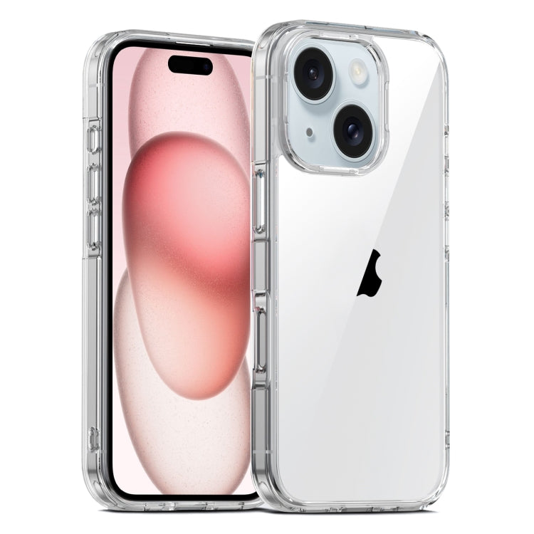 For iPhone 15 Plus PC Hybrid TPU Full Coverage Shockproof Phone Case