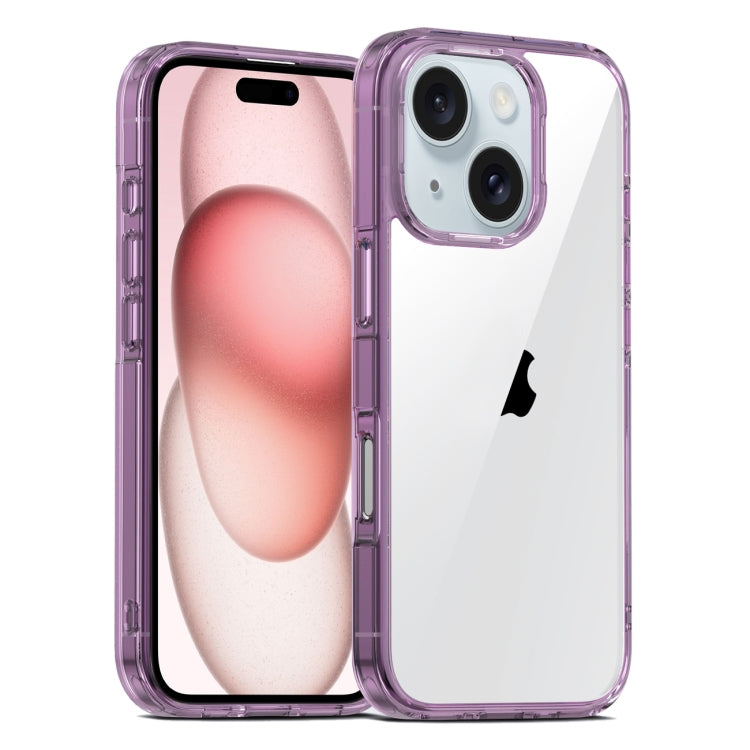 For iPhone 15 Plus PC Hybrid TPU Full Coverage Shockproof Phone Case