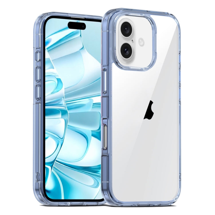 For iPhone 16 Plus PC Hybrid TPU Full Coverage Shockproof Phone Case
