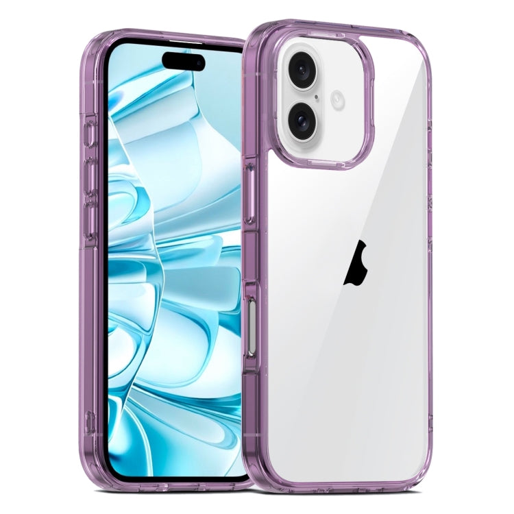 For iPhone 16 Plus PC Hybrid TPU Full Coverage Shockproof Phone Case