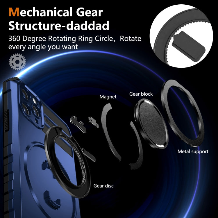 For iPhone 11 Pro Max Rotating Magnetic Holder Phone Case