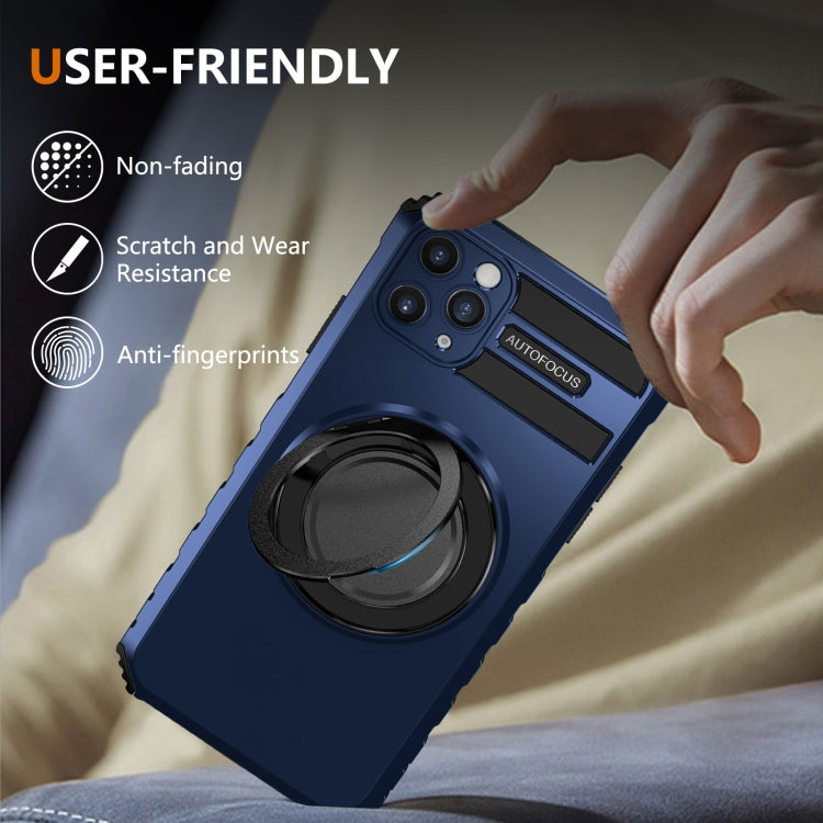 For iPhone 11 Pro Max Rotating Magnetic Holder Phone Case