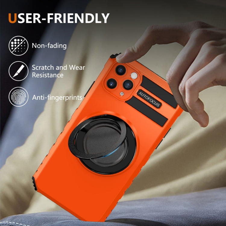 For iPhone 11 Pro Max Rotating Magnetic Holder Phone Case