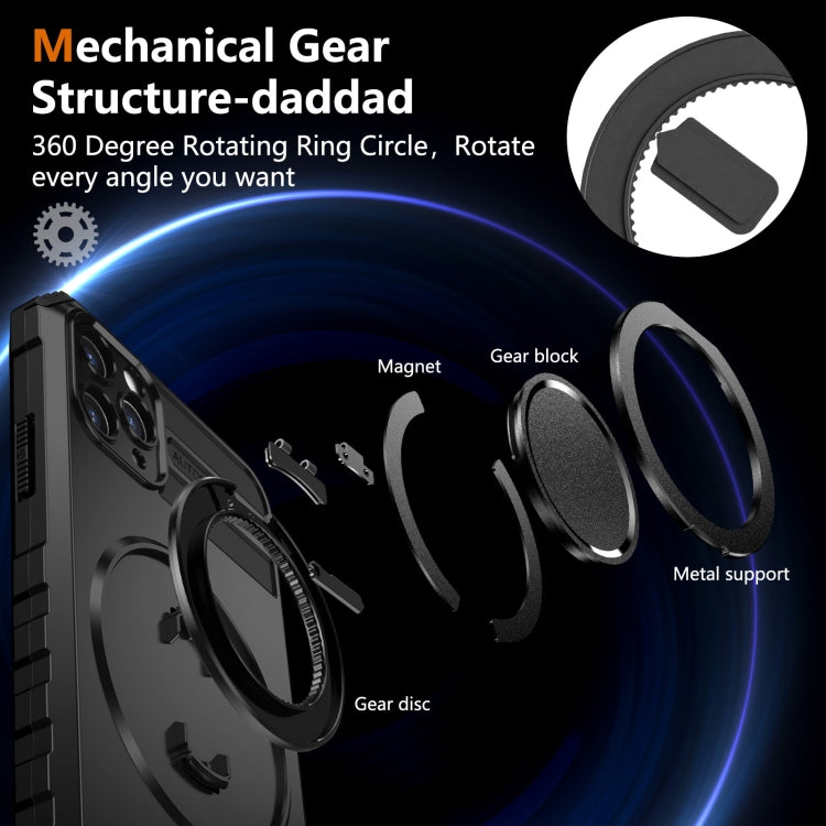 For iPhone 11 Pro Max Rotating Magnetic Holder Phone Case