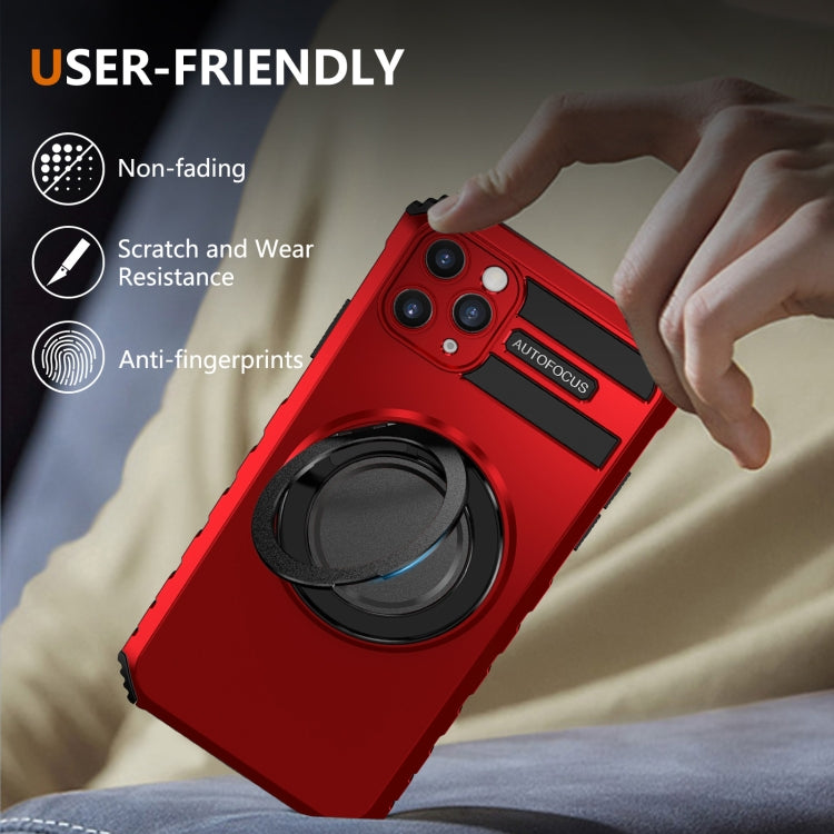 For iPhone 11 Pro Max Rotating Magnetic Holder Phone Case