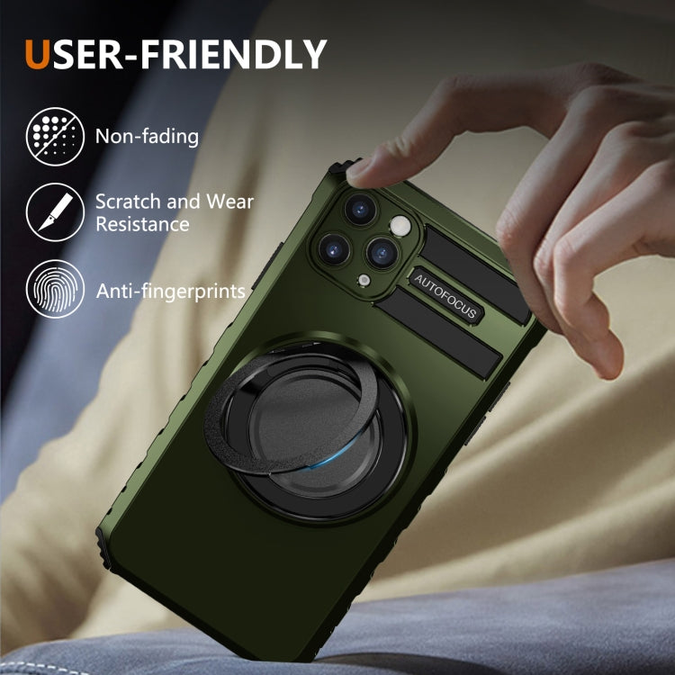 For iPhone 11 Pro Max Rotating Magnetic Holder Phone Case