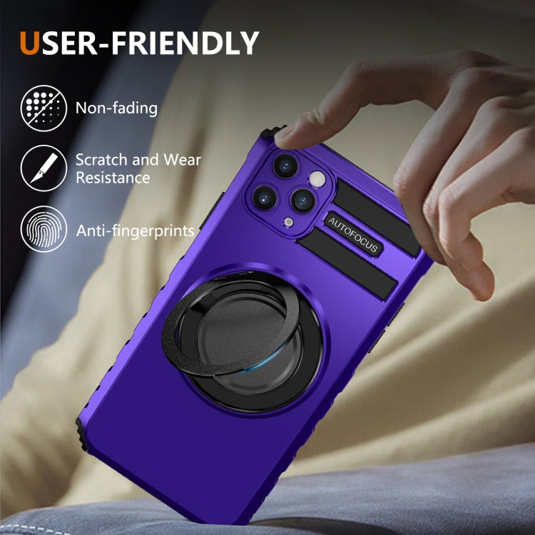 For iPhone 11 Pro Max Rotating Magnetic Holder Phone Case