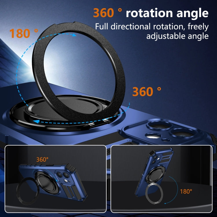 For iPhone 12 Rotating Magnetic Holder Phone Case