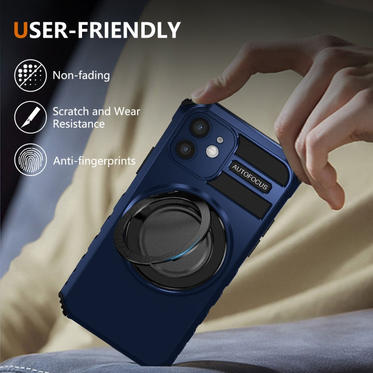 For iPhone 12 Rotating Magnetic Holder Phone Case