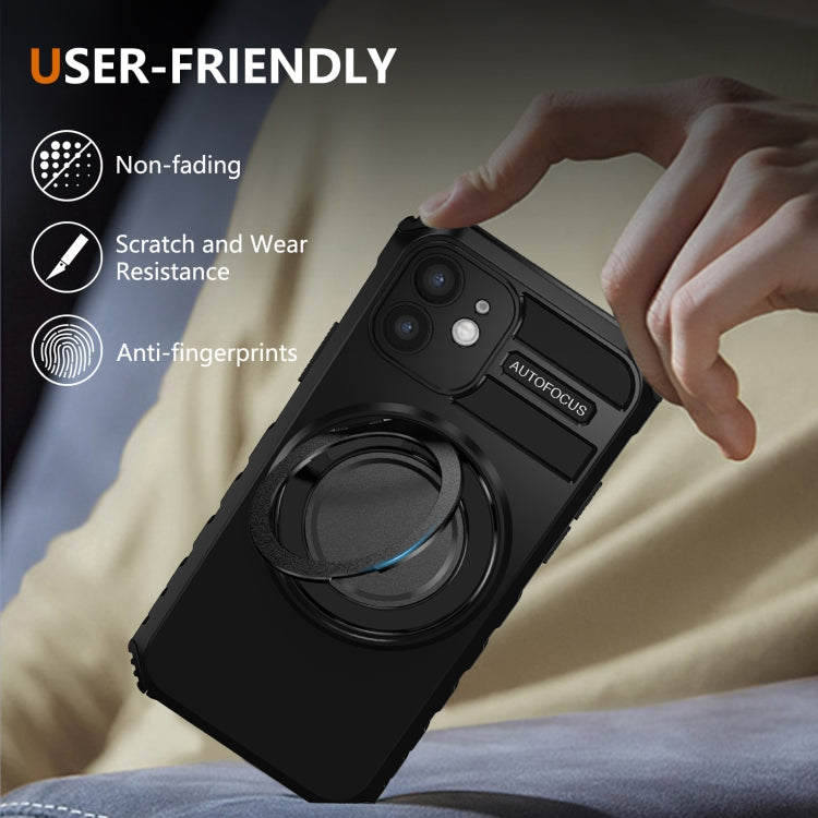 For iPhone 12 Rotating Magnetic Holder Phone Case
