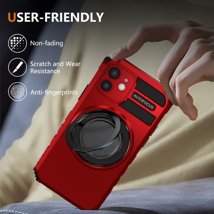For iPhone 12 Rotating Magnetic Holder Phone Case