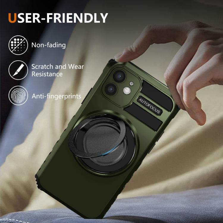 For iPhone 12 Rotating Magnetic Holder Phone Case