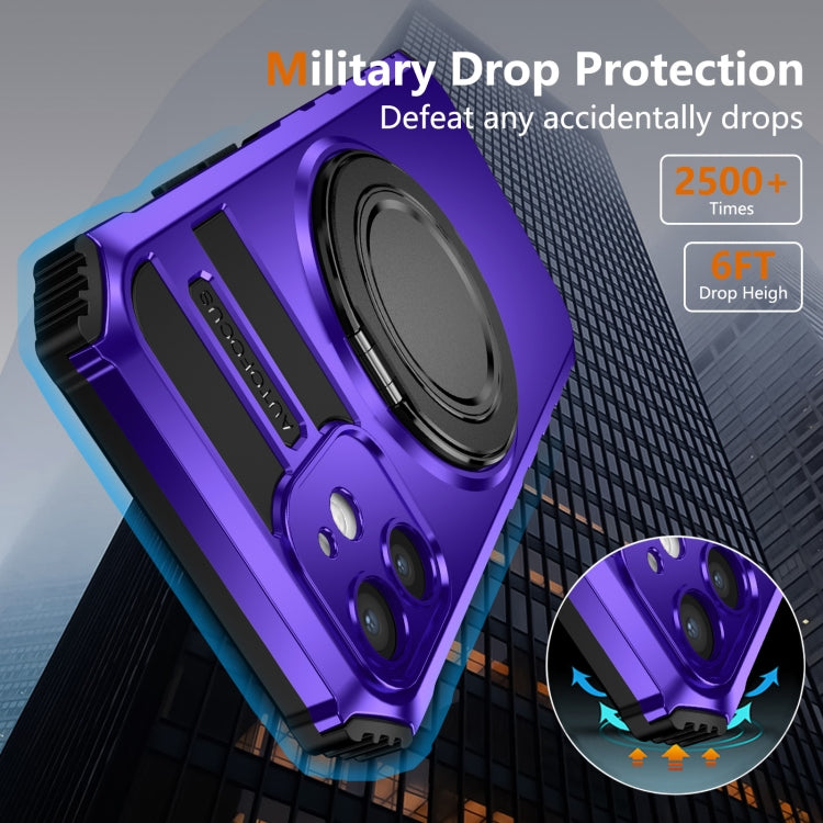 For iPhone 12 Rotating Magnetic Holder Phone Case