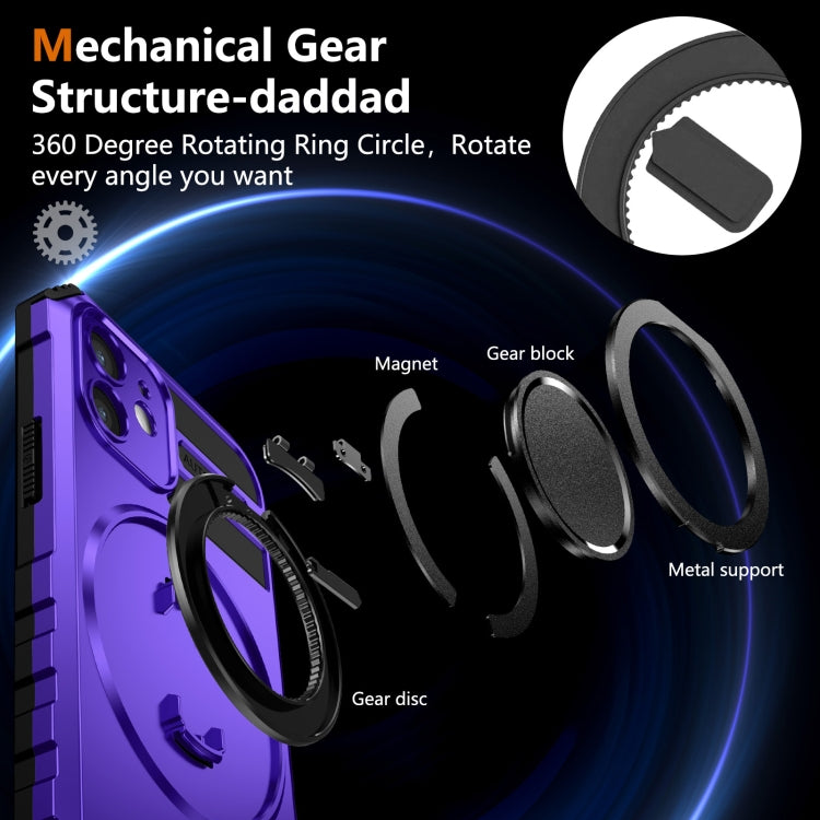 For iPhone 12 Rotating Magnetic Holder Phone Case