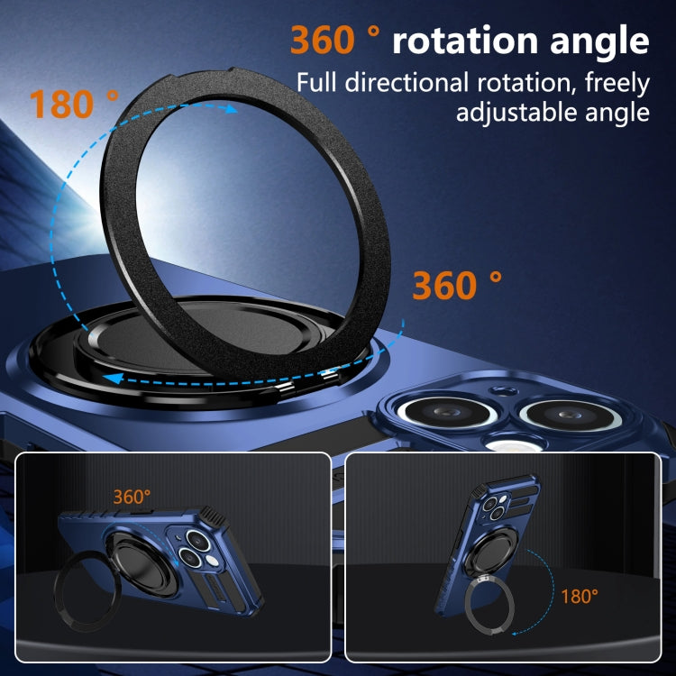For iPhone 13 Rotating Magnetic Holder Phone Case