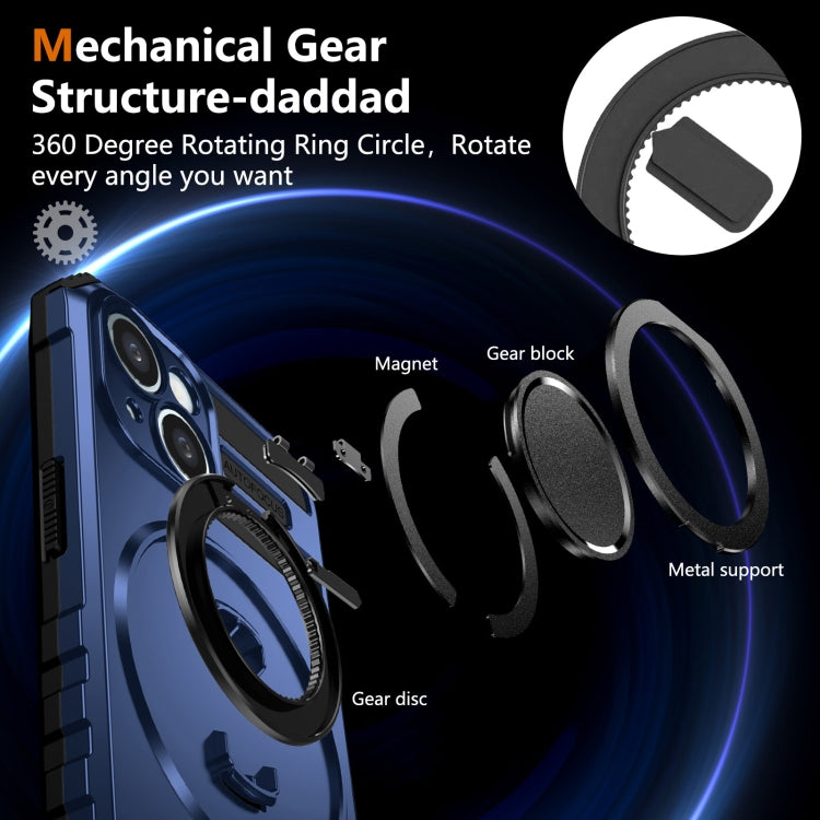 For iPhone 13 Rotating Magnetic Holder Phone Case