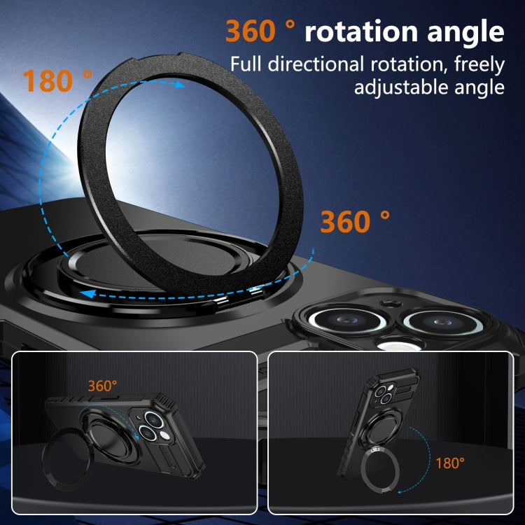 For iPhone 13 Rotating Magnetic Holder Phone Case
