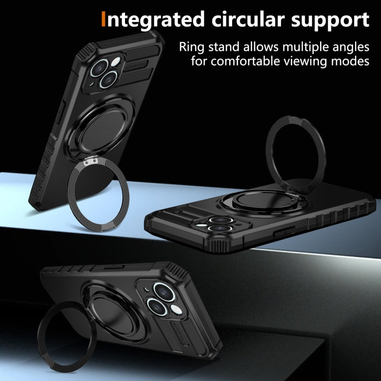For iPhone 13 Rotating Magnetic Holder Phone Case