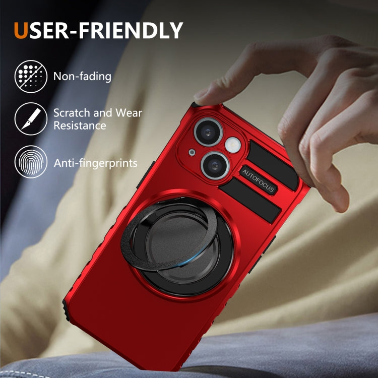 For iPhone 13 Rotating Magnetic Holder Phone Case