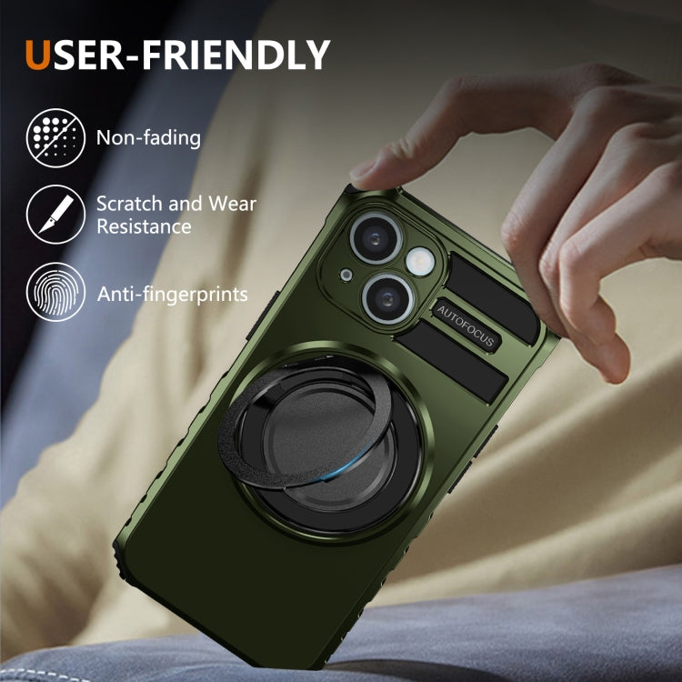 For iPhone 13 Rotating Magnetic Holder Phone Case