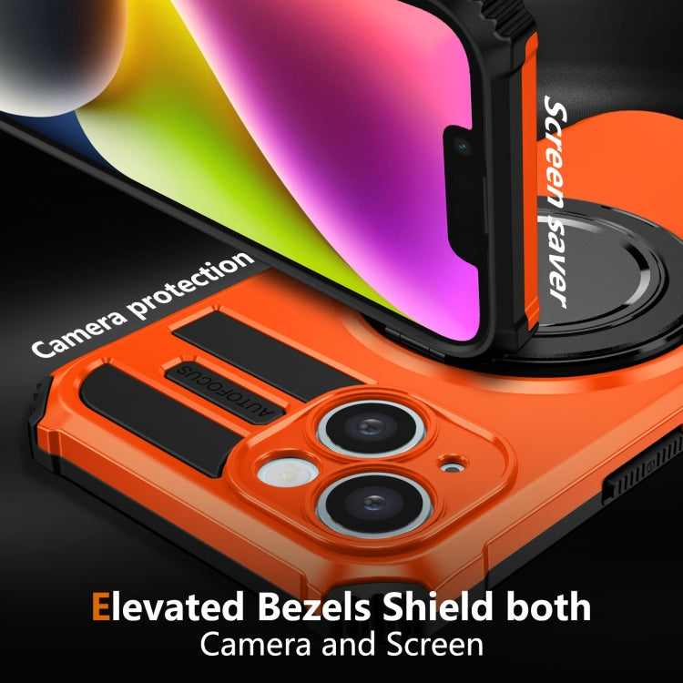 For iPhone 14 Rotating Magnetic Holder Phone Case