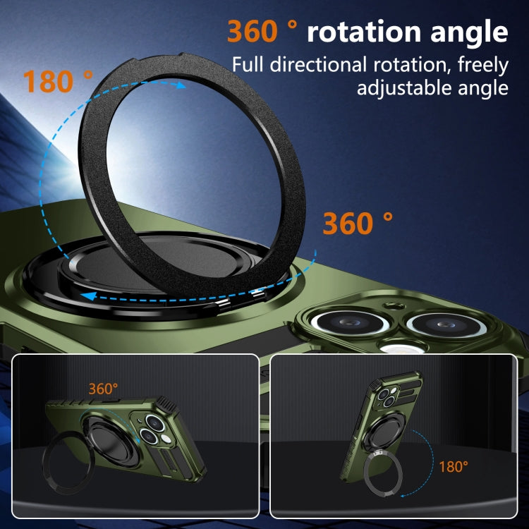 For iPhone 14 Rotating Magnetic Holder Phone Case