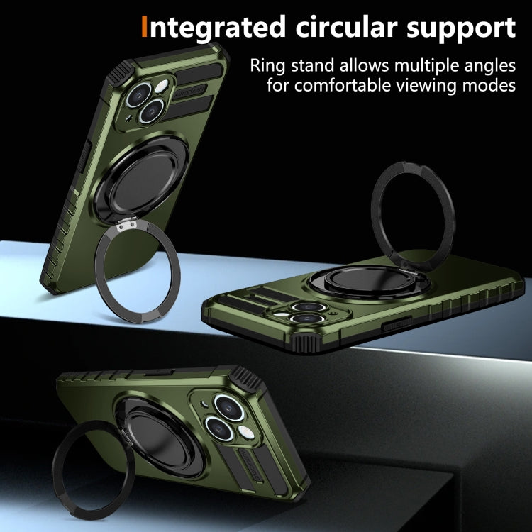 For iPhone 14 Rotating Magnetic Holder Phone Case